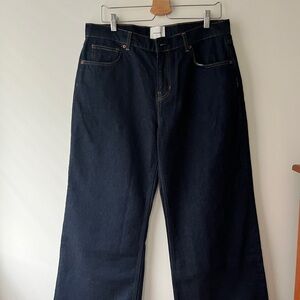 Reformation Cary Low Rise Slouchy Wide Leg Jeans in Ordine (size 30) Short